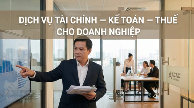 Dịch vụ Tài chính – Kế toán – Thuế trọn gói cho Doanh nghiệp SME